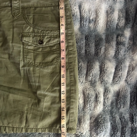 Faded Glory Green Mini Cargo Skort Casual - Picture 3 of 6